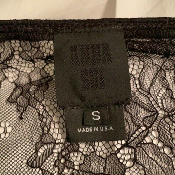 Anna Sui Black Lace Blouse - Picture 4 of 7